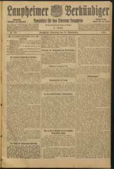 Laupheimer Verkündiger : verbunden mit dem Laupheimer Volksblatt