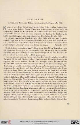 Zerfall einer Form und Kultur im internationalen Chaos aller Stile