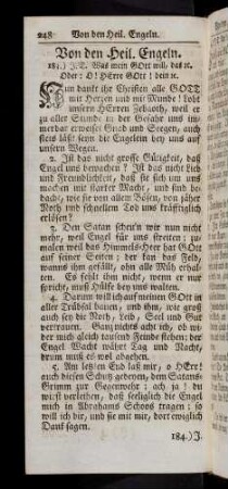 248-262, Von den heil. Engeln...