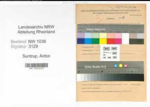 Entnazifizierung Anton Suntrup , geb. 15.07.1902 (Laborant)