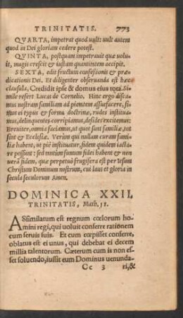 Dominica XXII. Trinitatis ...