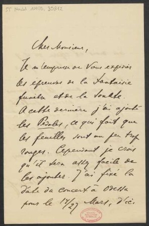 Brief an B. Schott's Söhne : 23.02.1910