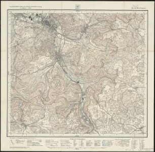 Meßtischblatt [7521] : Reutlingen, 1915 : Reutlingen. - Hrsg. 1908, 2. Ausg. 1915. - 1:25000. - Stuttgart, 1915. - 1 Kt.