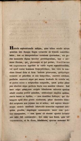 De criteriis ad scripta historica Islandorum examinanda, Pars prior