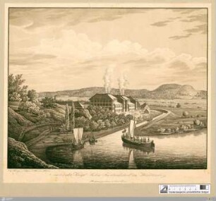 Ansicht der Königl. Saline Friedrichshall in Württemberg