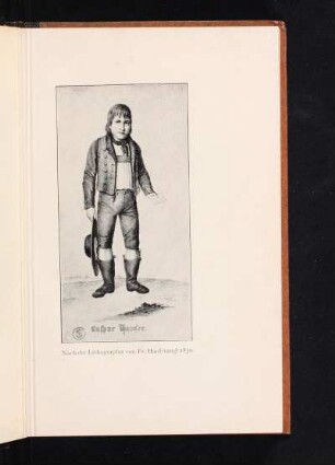 Caspar Hauser. Nach der Lithographie von Fr. Hanfstängl 1830