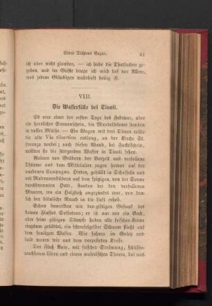 VIII. Die Wasserfälle bei Tivoli.