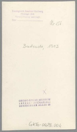 Mädchenfigur, 1905/06, Marmor
