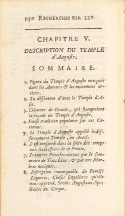 Chapitre V. Description Du Temple d'Auguste.