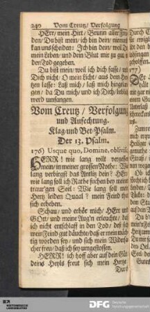 Vom Creutz / Verfolgung und Anfechtung.