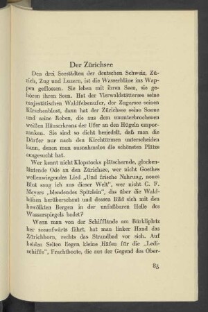 Der Zürichsee