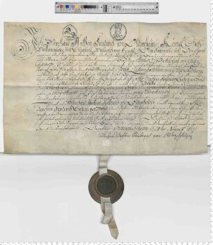 B. A. F. von Oldershausen belehnt Jo. Fr. Chr. von Dassel mit Kolbenhagen.