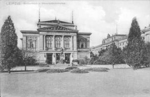 Leipzig: Konzerthaus und Universitätsbibliothek