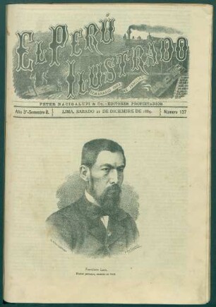 [Retrato de] Francisco Laso. : Pintor peruano, muerto en 1868.
