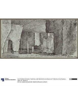 "Latomien, alte Steinbrüche bei Syracusa" / Steinbruch bei Syrakus