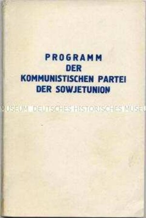 Programm der KPdSU aus dem Jahr 1961
