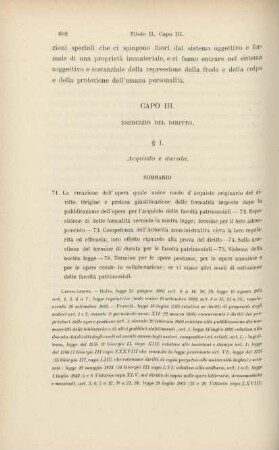 Capo III. Esercizio del diritto