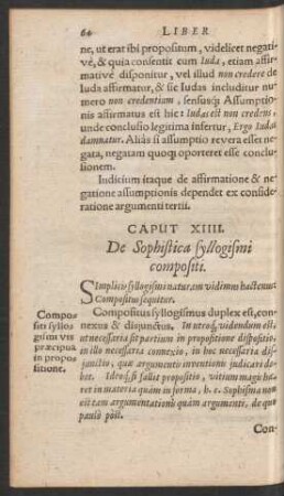 Caput XIIII. De Sophistica syllogismi compositi.