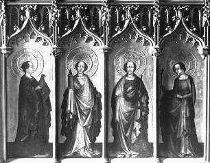 Darmstadt, Altar aus Seligenstadt, rechter (?) Flügel der Innenseite, Museumsbestand, heutiger Standort/Zuschreibung unklar, Mittelrheinischer Meister