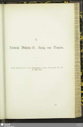 X. Friedrich Wilhelm IV. König von Preußen
