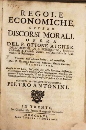 Regole economiche