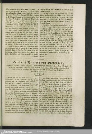 Friedrich Heinrich von Seckendorf