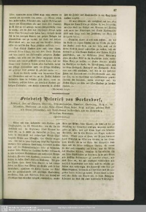 Friedrich Heinrich von Seckendorf