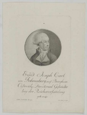 Bildnis des Egid Joseph Carl von Fahnenberg