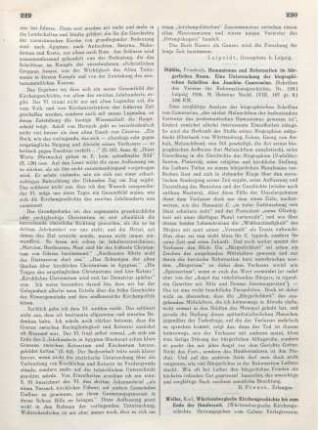 230 [Rezension] Stählin, Friedrich, Humanismus und Reformation im bürgerlichen Raum