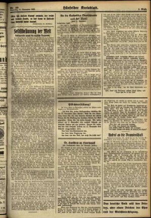 Zweite Ausgabe vom Samstag, den 11. November 1933.