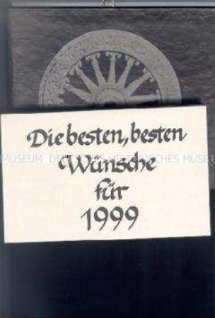 Abreißkalender des Buddhistischen Seminars für das Jahr 1999