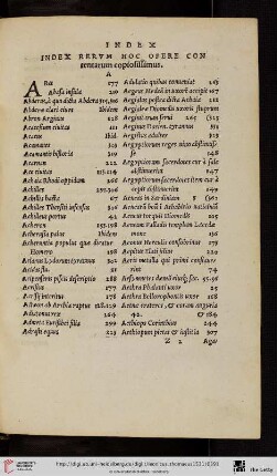Index rervm hoc opere contentarum copiosissimus