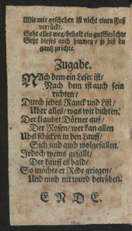 Zugabe.