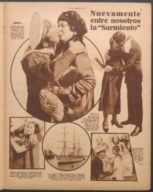 Nuevamente entre nosotros la "Sarmiento" [Fotografías]
