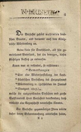 Der König von Württemberg und Württembergs Landstände