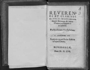 Reverendi Et Clarissimi Viri D. Philippi Melanthonis sententia de coena Domini