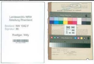Entnazifizierung Willy Roettger , geb. 11.10.1895 (Fabrikant)