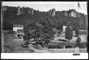 Böhmische Schweiz, Blick auf Eiland (Ostrov u Tisé)