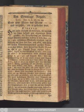 Am Sonntage Rogate. Text. Jac. 1. v. 22. 23. 24.