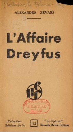 L'affaire Dreyfus