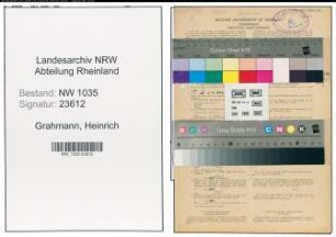 Entnazifizierung Heinrich Grahmann , geb. 08.01.1899 (Ingenieur)