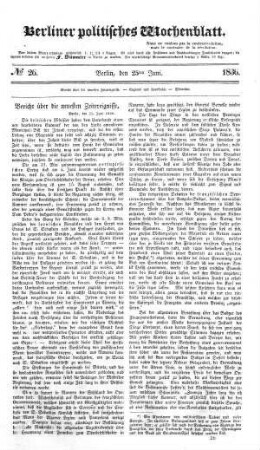 No 26, 25. Juni 1836