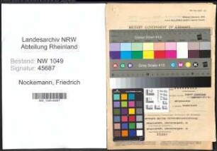 Entnazifizierung Friedrich Nockemann , geb. 05.11.1901 (Buchhalter)