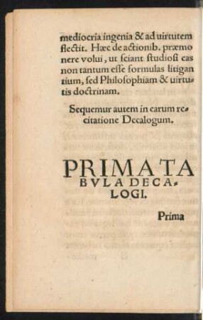 Prima Tabula Decalogi.