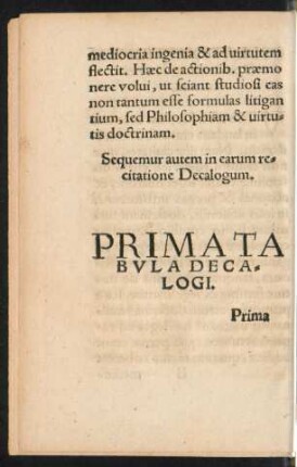 Prima Tabula Decalogi.