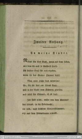 Zweiter Anhang