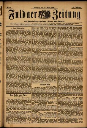 Ausgabe vom Dienstag, den 17. März 1896.