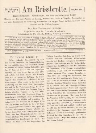 Nr. 6/7. Juni/Juli 1911.