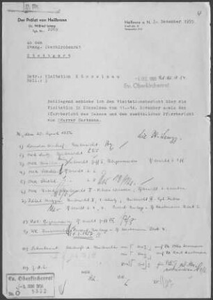 Künzelsau mit Gaisbach, Garnberg, Künsbach, Morsbach, Scheurachshof, Amrichshausen und Nagelsberg: Visitationsbericht mit Pfarrbericht 1955