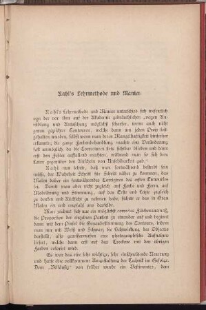 Rahl's Lehrmethode und Manier.